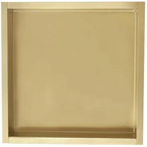 Inbouwnis Sanilux Napo Wand 30x30x7 cm Geborsteld Goud
