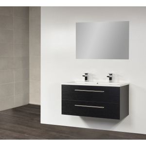 Badkamermeubel Exclusive Bologna 100 cm Black Wood