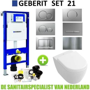 Geberit up320 toiletset set 21 villeroy & boch subway 2.0 compact met sigma drukplaat