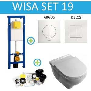 Wisa xs set 19 villeroy & boch o.novo met argos/delos drukplaat