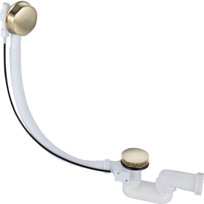 Sanilux - Yeng - Badafvoercombinatie - Goud Geborsteld - Messing - Universeel