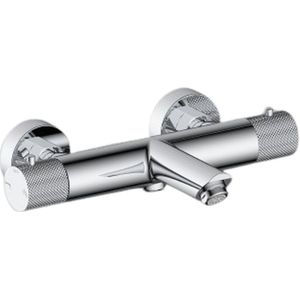 Badmengkraan Sanilux Lega Opbouw Thermostatisch Rond Met Geribbeld Knop Chroom