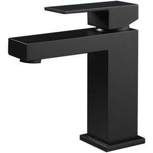 Boss & Wessing - Colorato - Wastafelmengkraan - Mat Zwart - Messing