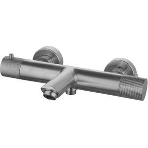 Sanilux - Ribb - Badmengkraan Opbouw - Gunmetal - Messing - Thermostatisch