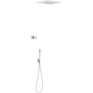 Regendoucheset tres shower technology inbouw elektrische thermostaat met plafondinbouw douchekop