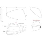 INK - SP23 - Spiegel - Geborsteld Koper - 120x70 cm - Met Verlichting en Spiegelverwarming