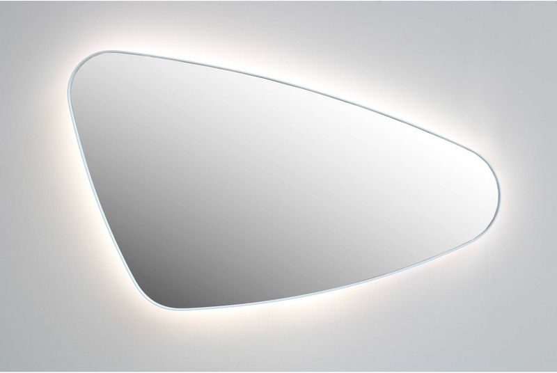 INK - SP23 - Spiegel - Geborsteld Koper - 100x60 cm - Met Verlichting en Spiegelverwarming