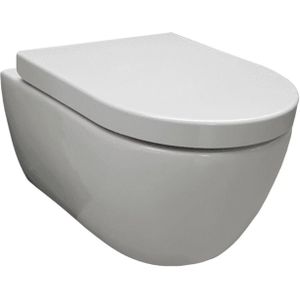 Hangtoilet sanilux easy flush compact randloos 48 cm