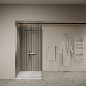 Douchecabine | BWS Gusma | 1 Deur | 80x80x190 cm | Chroom