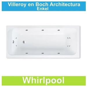 Ligbad Villeroy & Boch Architectura 170x70 cm Balboa Whirlpool systeem Enkel