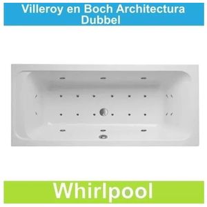 Ligbad Villeroy & Boch Architectura 190x90 cm Balboa Whirlpool systeem Dubbel