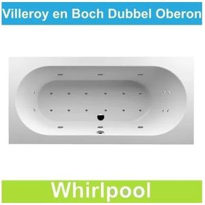Ligbad Villeroy & Boch Oberon 190x90 cm Balboa Whirlpool systeem Dubbel Villeroy en Boch