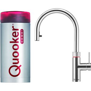 Quooker flex chroom met combi boiler +