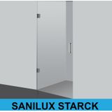 Nisdeur sanilux starck profielloos 70x200 cm 8 mm veiligheidsglas