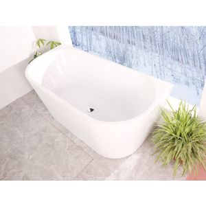 Boss & Wessing - Aloni - Half Vrijstaand Ligbad - Wit - Arcryl