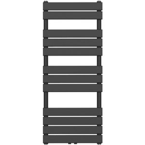 Handdoekradiator bws ress middenaansluiting 681w 120x50 cm zwart