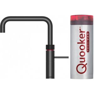 Quooker Fusion Square Kokendwaterkraan - Zwart - 3in1 Kranen Combinatie