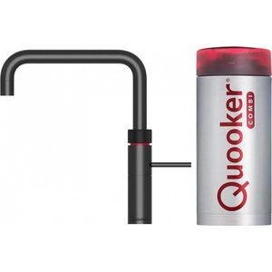 Quooker Fusion Square Kokendwaterkraan - U uitloop - COMBI - BLACK - 3 in 1