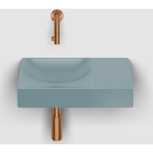 Clou flush fontein zonder kraangat mat blauw keramiek 36 cm