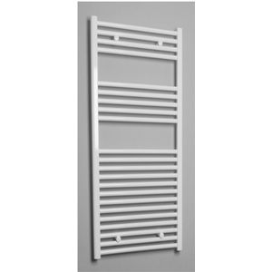 Radiator Sanicare Standaard Recht 596 Watt Inclusief Ophanging 111,8x45 cm Zilver-Grijs