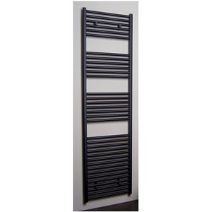 Radiator Sanicare Standaard Recht 920 Watt Inclusief Ophanging 45x172 cm Mat Zwart