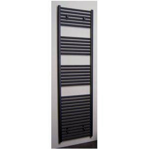 Radiator sanicare standaard recht 920 watt inclusief ophanging 45x172 cm zilver-grijs