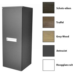 Kolomkast sanicare q2/q3/q8 soft-close deur 90x33,5x32 cm grey-wood