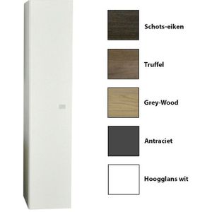 Kolomkast sanicare q5 1 soft-close deur 160 cm hoogglans wit