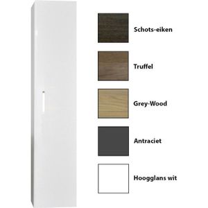Kolomkast sanicare q1/q12/q17 soft-close deur 160x33,5x32 cm grey-wood
