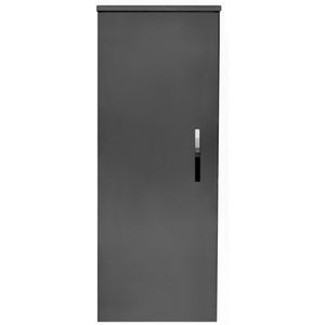 Kolomkast sanicare q1/q12/q17 soft-close deur chromen greep 90x33,5x32 cm antraciet