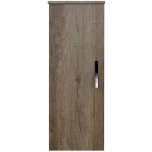Kolomkast sanicare q1/q12/q17 soft-close deur chromen greep 90x33,5x32 cm truffel