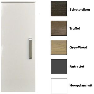 Kolomkast sanicare q9/q10/q11 soft-close deur chromen greep 90x33,5x32 cm hoogglans wit