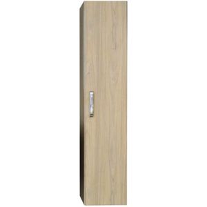 Kolomkast sanicare 1 soft-closing deur chromen greep 160x33,5x32 cm grey-wood