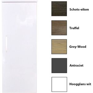 Kolomkast sanicare q6/q14 soft-close deur chromen greep 90x33,5x32 cm grey-wood