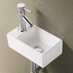 BWS Blong XXS Links Fontein - Wit - 305x180x110 mm - Keramiek