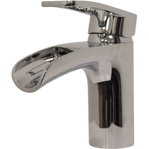 BWS Wastafelkraan Met Waterval Met Klikwaste Chroom Avivar
