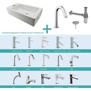 Fonteinpack rhea mini links 36x18x9 cm chroom