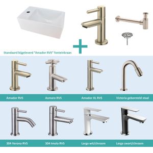 Fonteinpack rhea mini xxs 30,5x18x11 cm links rvs