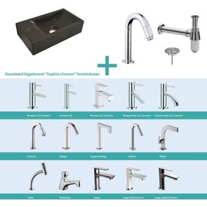Fonteinpack natuursteen links 36x18x9 cm