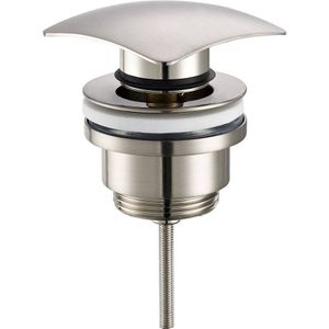 Luxe Vierkante Clickwaste 5/4" Rvs Look