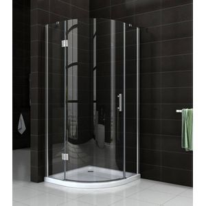 1/4 R.Douchecabine Ls 900X900X2000 Chroom 8Mm Nano