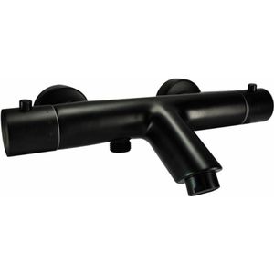 Thermostatische Badmengkraan Rimini H.O.H. 15 Cm Mat Zwart