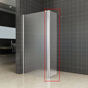 Zijwand - Inloopdouche - 35x200 cm - 10 mm - Nano Mat Glas - Link Of Rechts Scharnierend