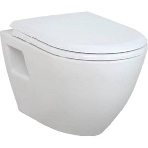 Bidet wandcloset Creavit TP325 Wit Met RVS sproeier (Exclusief zitting)