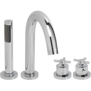 Bws 4 gats crux afbouw badrandthermostaat chroom