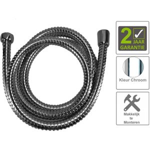Bws doucheslang dubbel 175 cm chroom