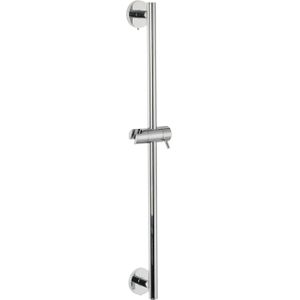 Bws glijstang messing rond met glijstuk 65 cm chroom