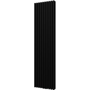 Handdoekradiator bws siela dubbel 180x46,2 cm mat zwart