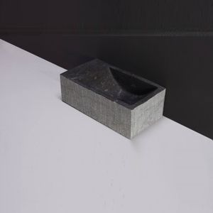 Forzalaqua Kalmar XS Hardsteen Gefrijnd Zonder Kraangat Links 29X16X10 cm