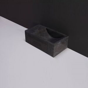 Fontein forzalaqua kalmar xs hardsteen gezoet 29x16x10 cm met kraangat links